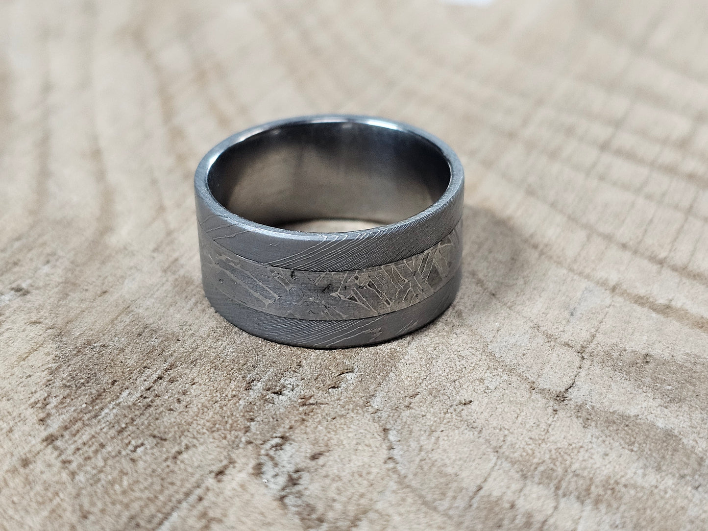 Star Crossed Meteorite Ring Set