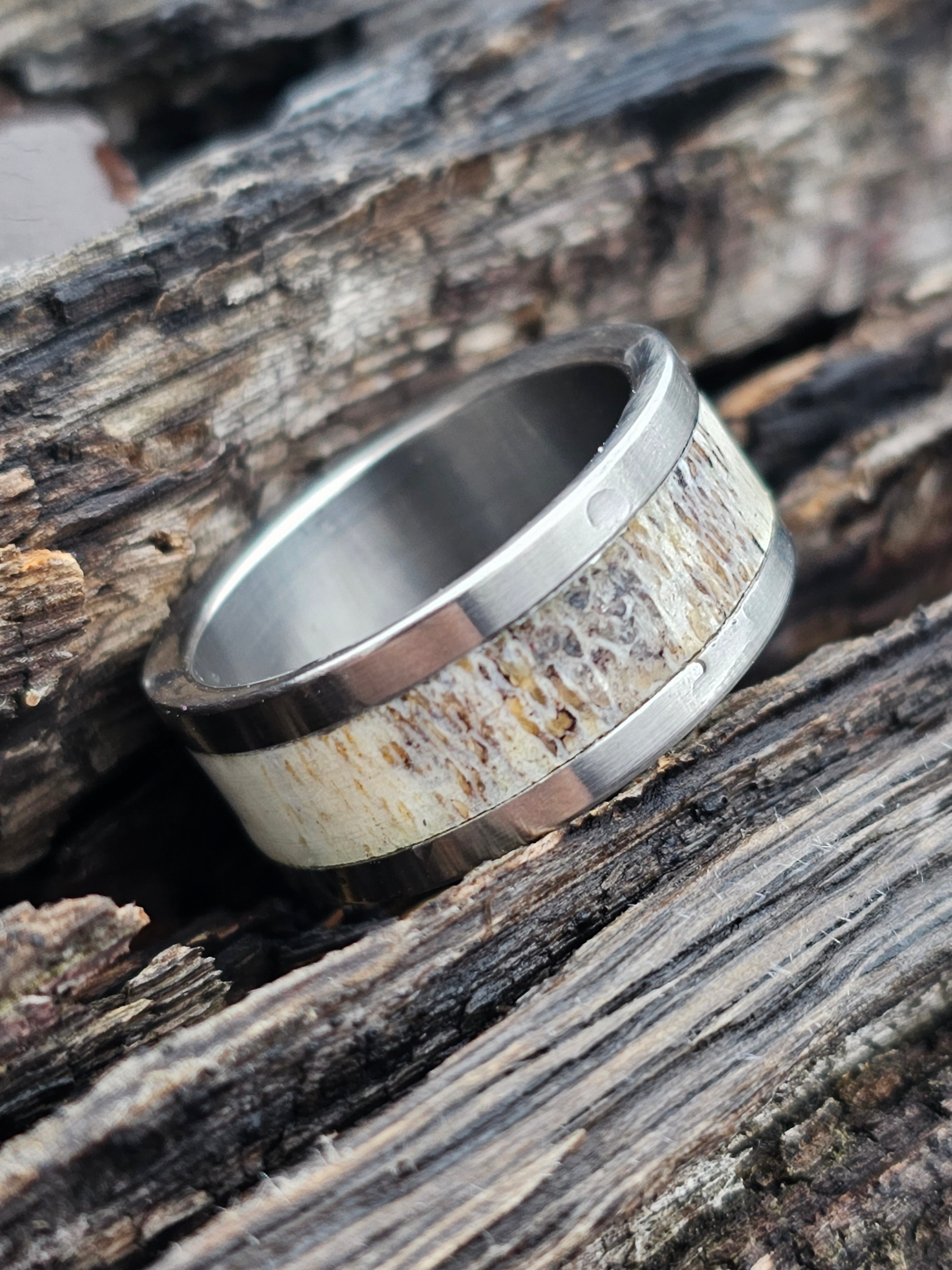 Titanium antler store ring