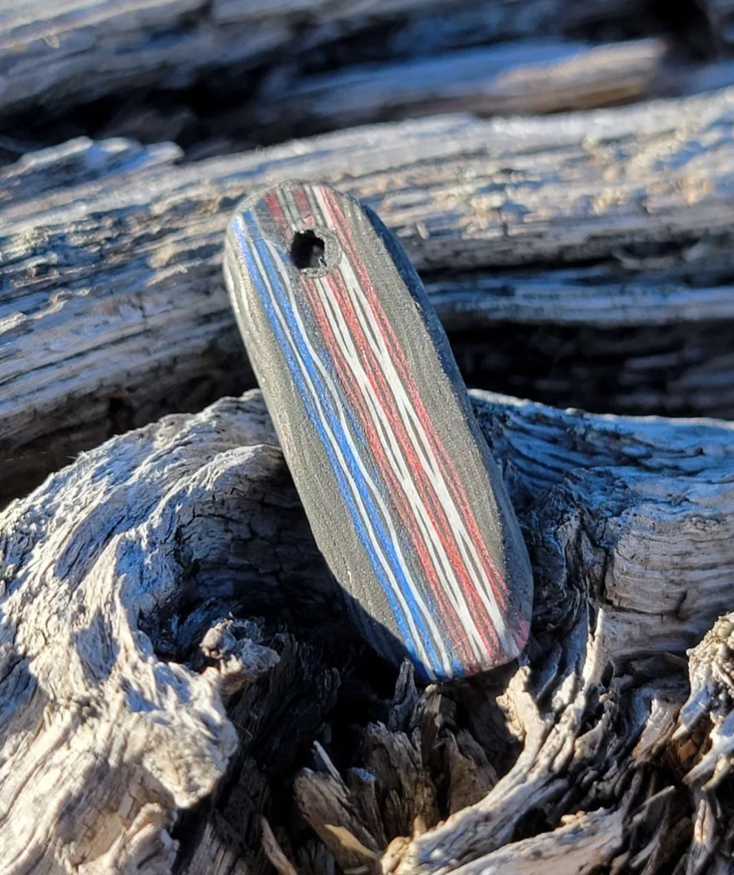 'Merica bar style Carbon Fiber Pendant