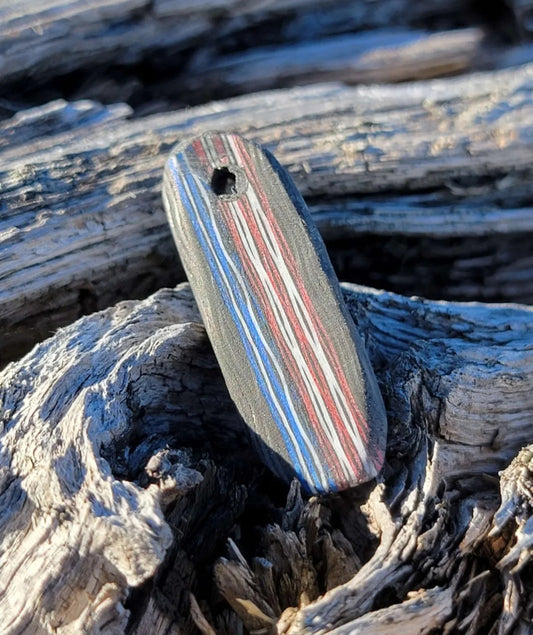 'Merica bar style Carbon Fiber Pendant