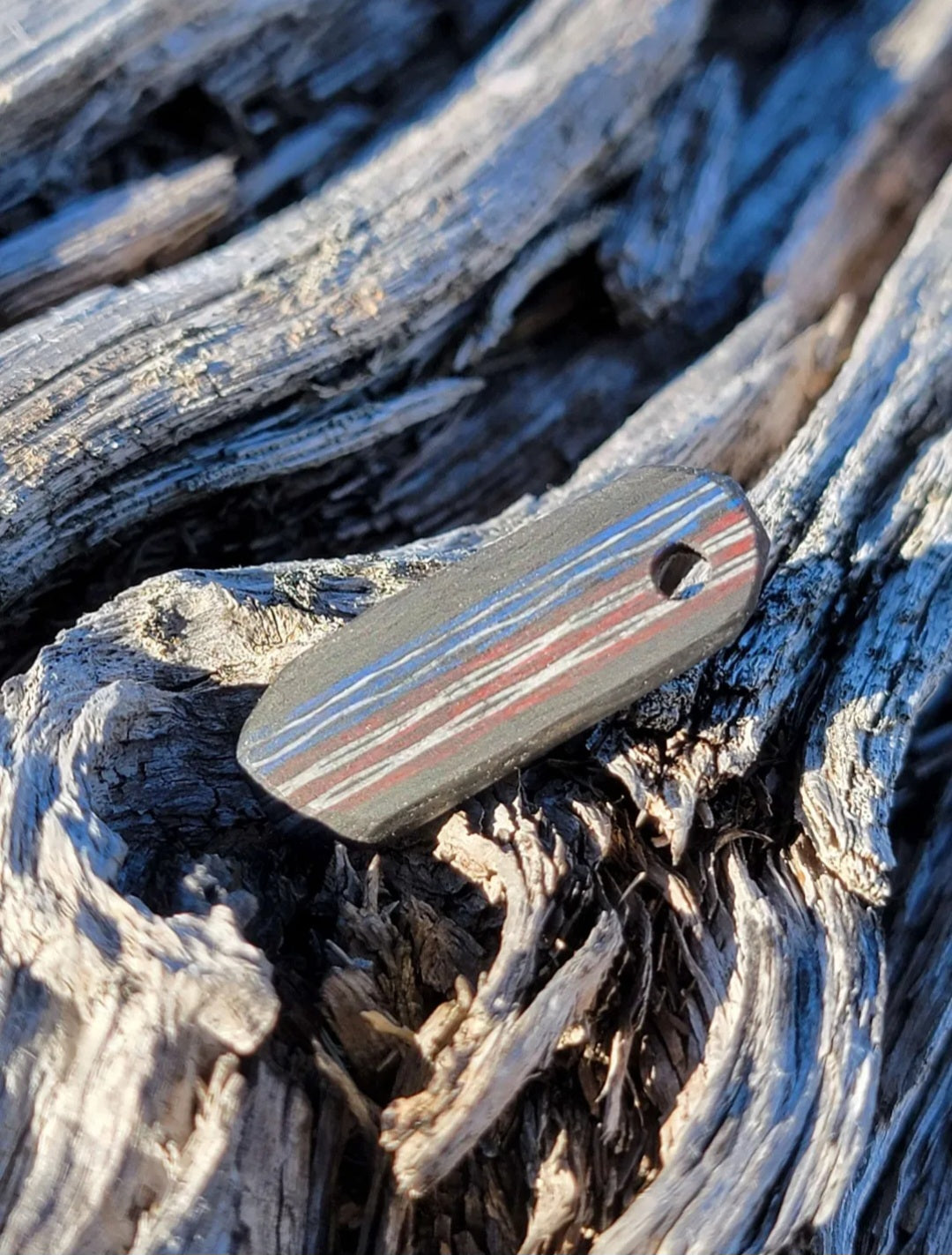 'Merica bar style Carbon Fiber Pendant