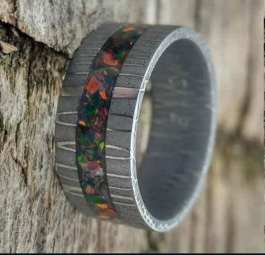 "Stained Glass" High Quality Spirograph Pattern Stainless Steel Damascus